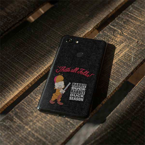 Looney Tunes Elmer Fudd Thats All Folks Google Pixel 3 Skin